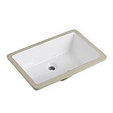 כיור חרס מלבני לבן התקנה תחתונה 51X38X19.5 כיור חרס מלבני לבן התקנה תחתונה 51X38X19.5