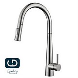 ברז מטבח גבוה נשלף 2 מצבי זרימה בגימור מוברש ברז מטבח גבוה נשלף 2 מצבי זרימה בגימור מוברש