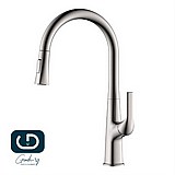 ברז מטבח גבוה נשלף 2 מצבי זרימה בגימור שחור מט דגם K569BN ברז מטבח גבוה נשלף 2 מצבי זרימה בגימור שחור מט דגם K569BN