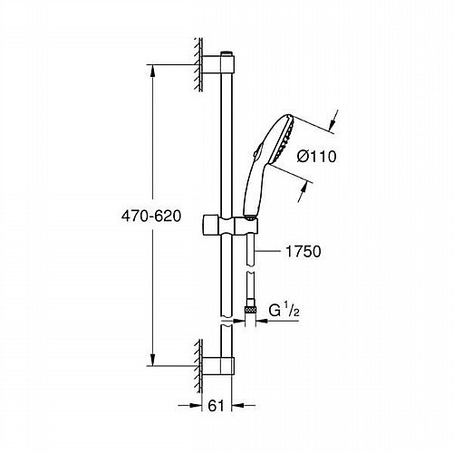 ��� ����� ������ GROHE ��� TEMPESTA 110 ������� ������ ������ ��� 2759830E  