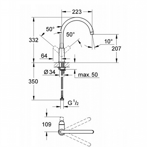 ��� ���� ����� GROHE Bau 31231000 