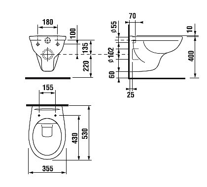 ���� ����� ���� LAUFEN ��� DINO RIMLESS ��� ���� ���� ����