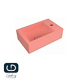 כיור מיני מילאנו מונח / תלוי בצבע סלמון כיור מיני מילאנו מונח / תלוי בצבע סלמון