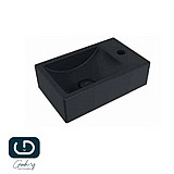 כיור מיני מילאנו מונח / תלוי בצבע שחור מט כיור מיני מילאנו מונח / תלוי בצבע שחור מט