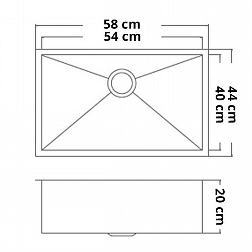 ���� ���� ������� AQUATOP ������� 58X44X20