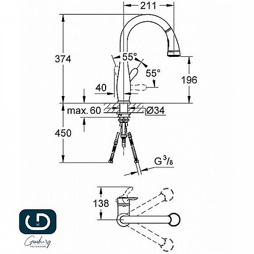 ��� ���� ���� GROHE ����� PARKFEILD ��� 30215000 ���� 
