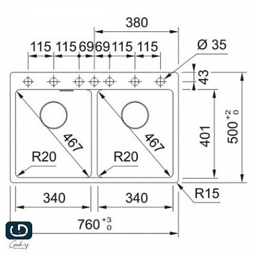���� ���� ����� ���� FRANKE ����� MARIS MRG 220-34-34