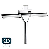 מגב למקלחון ניקל עם מתלה ללא קידוח מגב למקלחון ניקל עם מתלה ללא קידוח