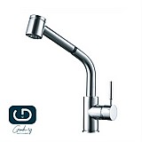 ברז מטבח נשלף שני מצבים בגימור ניקל ברז מטבח נשלף שני מצבים בגימור ניקל