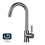 ברז נשלף גבוה בגימור ניקל מוברש ברז נשלף גבוה בגימור ניקל מוברש