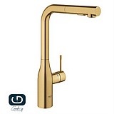 ברז מטבח גרואה נשלף אסנס זהב מוברש 30270GNO GROHE Essence ברז מטבח גרואה נשלף אסנס זהב מוברש 30270GNO GROHE Essence
