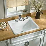 כיור מטבח אמריקאי קוהלר KOHLER לבן כיור מטבח אמריקאי קוהלר KOHLER לבן