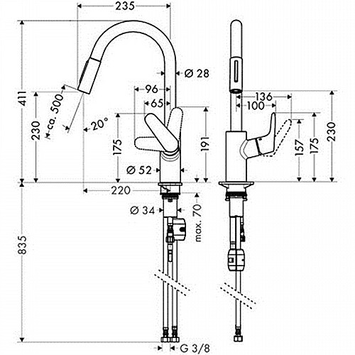 ��� ����� ���� ������� 31815000 Hansgrohe Focus ������