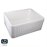 כיור חרס חזית פסים לבן 60.5/45.5 ניו יורק כיור חרס חזית פסים לבן 60.5/45.5 ניו יורק