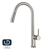 ברז מטבח גבוה נשלף 2 מצבי זרימה בגימור מוברש K655BN ברז מטבח גבוה נשלף 2 מצבי זרימה בגימור מוברש K655BN