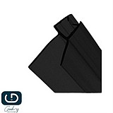 גומיית מגב תחתון שחורה למקלחון זכוכית 6 מ"מ גומיית מגב תחתון שחורה למקלחון זכוכית 6 מ"מ