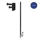 מחמם מגבות ריי RAY 110*30 חיבור ישיר או תקע שחור מט מחמם מגבות ריי RAY 110*30 חיבור ישיר או תקע שחור מט