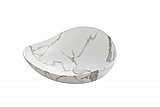 כיור חרס מונח אובלי שחור עורקים חום/ אפור 510X390X175 כיור חרס מונח אובלי שחור עורקים חום/ אפור 510X390X175