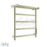 מחמם מגבות 60.5/60 שחור מט כולל מדף מחמם מגבות 60.5/60 שחור מט כולל מדף