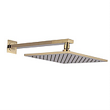 ראש גשם מרובע 25X25 עם זרוע גוון זהב ראש גשם מרובע 25X25 עם זרוע גוון זהב