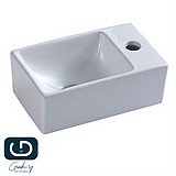 כיור חרס מונח או תלייה לבן מלבני 30x185x115 כיור חרס מונח או תלייה לבן מלבני 30x185x115