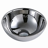 כיור חרס מונח עגול כסוף 285X285X120 כיור חרס מונח עגול כסוף 285X285X120