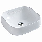 כיור חרס מונח לבן מלבני 45x40x144 כיור חרס מונח לבן מלבני 45x40x144