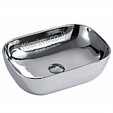 כיור חרס מונח מלבני כסוף 46x33x13.5 כיור חרס מונח מלבני כסוף 46x33x13.5