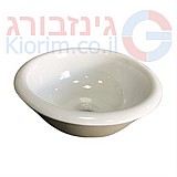 כיור חרס עגול התקנה עליונה קוטר 30 ס"מ כיור חרס עגול התקנה עליונה קוטר 30 ס"מ