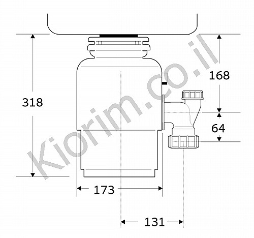 ���� ���� ISE ��� 56 0.55 �"� IN SINK ERATOR ����� ���"�