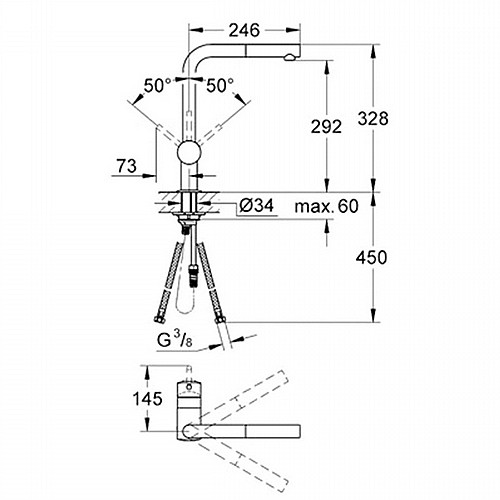 ��� ����� ���� ����� ����� 32168000 GROHE Minta  