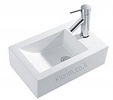 כיור חרס מונח או תלייה לבן 460X285X170 כיור חרס מונח או תלייה לבן 460X285X170