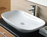 כיור חרס מונח מלבני גדול 650X420X110 כיור חרס מונח מלבני גדול 650X420X110