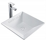 כיור חרס מונח מרובע 445X445X120 כיור חרס מונח מרובע 445X445X120