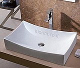 כיור חרס מונח מלבני גדול 650X400X130 כיור חרס מונח מלבני גדול 650X400X130
