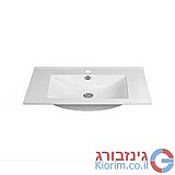 כיור משטח חרס צר 75X39 ס"מ שפה דקה לבן כיור משטח חרס צר 75X39 ס"מ שפה דקה לבן