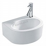 כיור חרס מונח או תלייה לבן 30X23X12 כיור חרס מונח או תלייה לבן 30X23X12