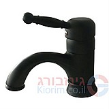 ברז פרח קצר שחור מט סיון ברז פרח קצר שחור מט סיון