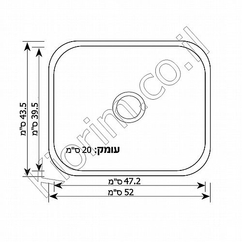 ���� ���� ������� ����� 52X43.5X20 