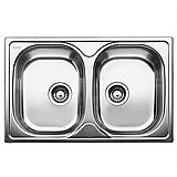 כיור מטבח נירוסטה בלנקו דגם קומפקט 8 פלוס BLANCO COMPACT 8 PLUS התקנה עליונה כיור מטבח נירוסטה בלנקו דגם קומפקט 8 פלוס BLANCO COMPACT 8 PLUS התקנה עליונה